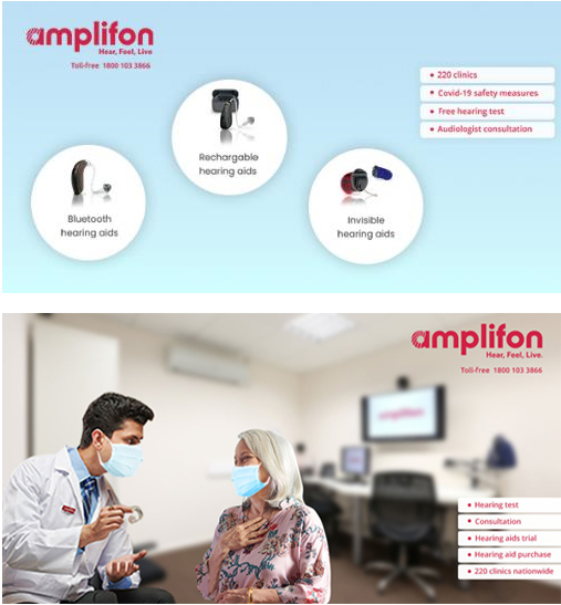 GDN ads for hearing care company Amplifon India